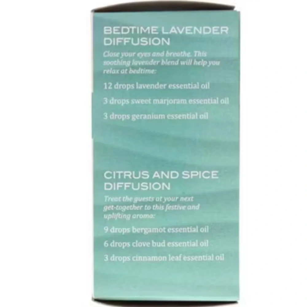 NEW Aura Cacia Aromatherapy Room Diffuser with 2 Eucalyptus Oils